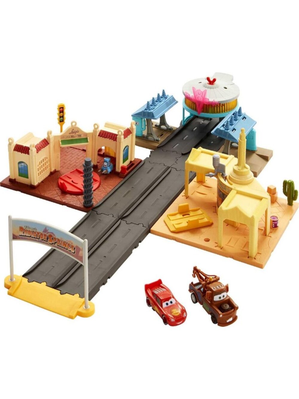 Disney Pixar Cars Radiator Springs Tour Playset - Fun Adventure for Kids